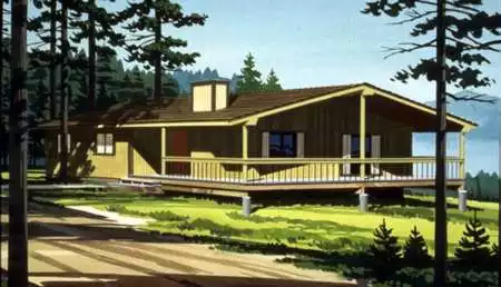 image of beach house plan 1281
